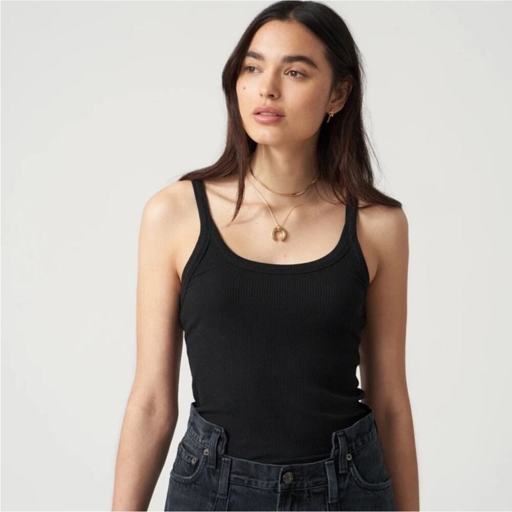 WSLY Ribbed Cami S‎ Black - Picture 4 of 8